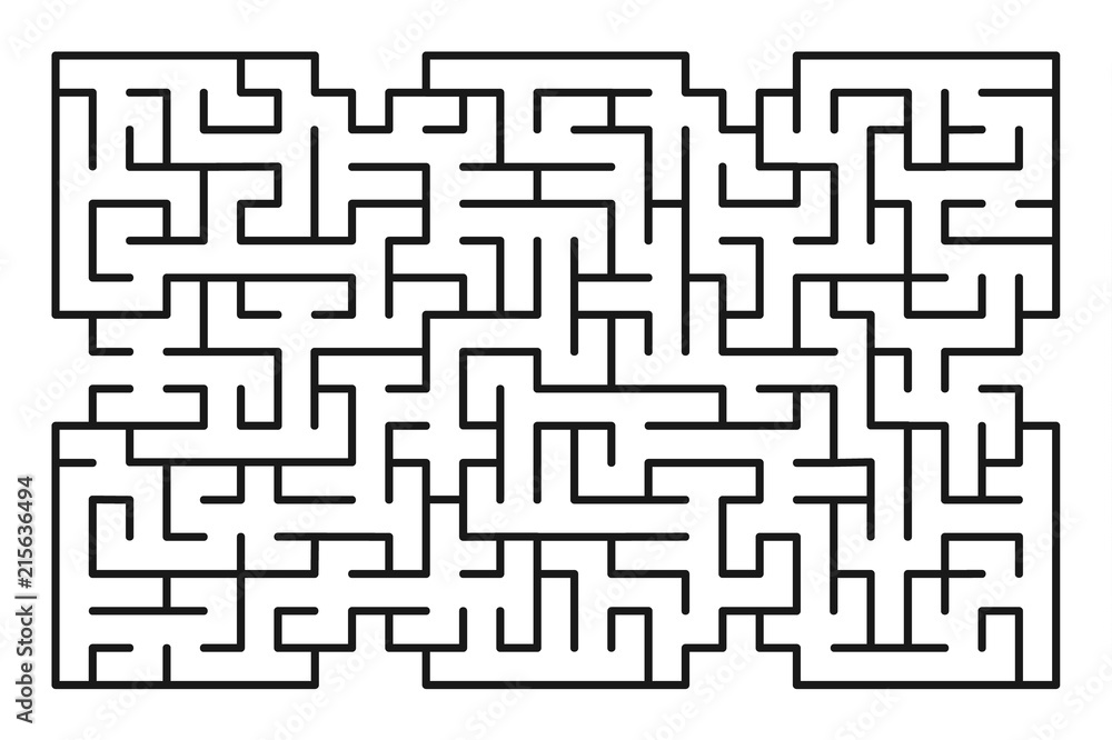 Abstract maze / labyrinth with entry and exit. Vector labyrinth 238.