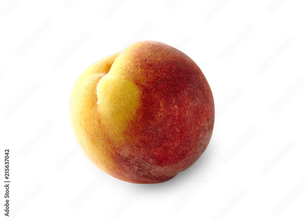 Peach on white background Peach on white background