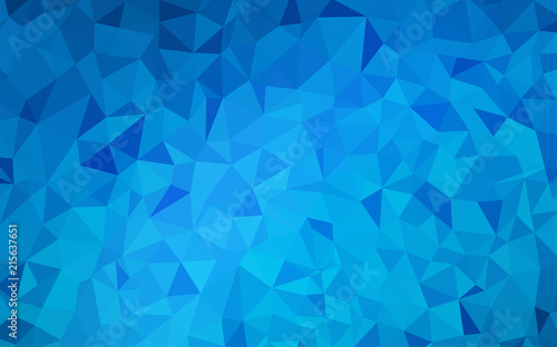 Light BLUE vector abstract polygonal template.