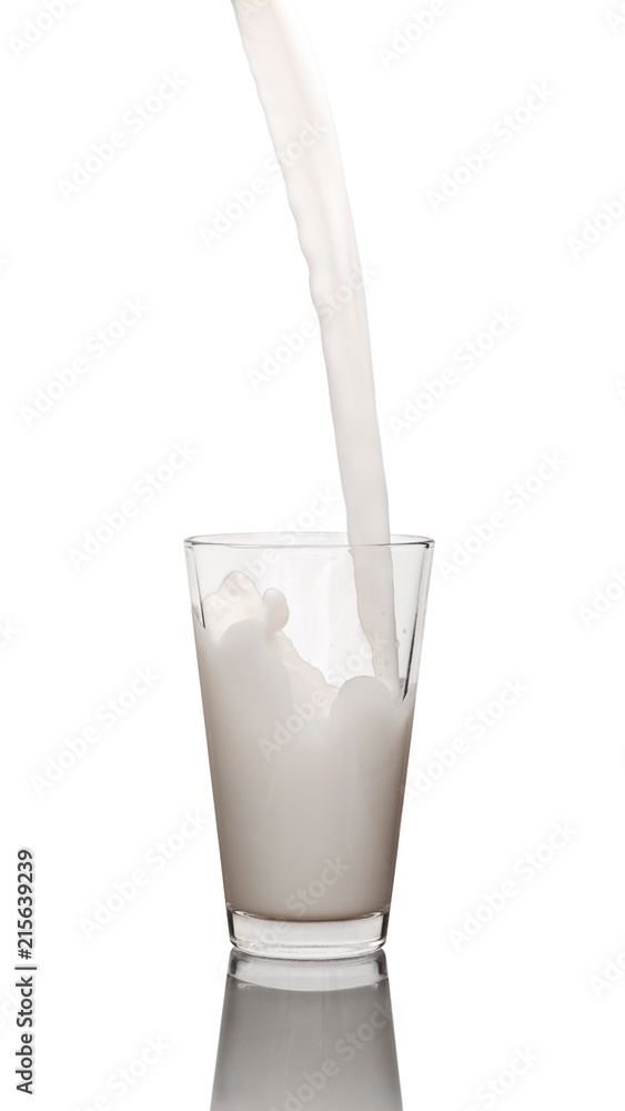 Pouring Milk in Glass
