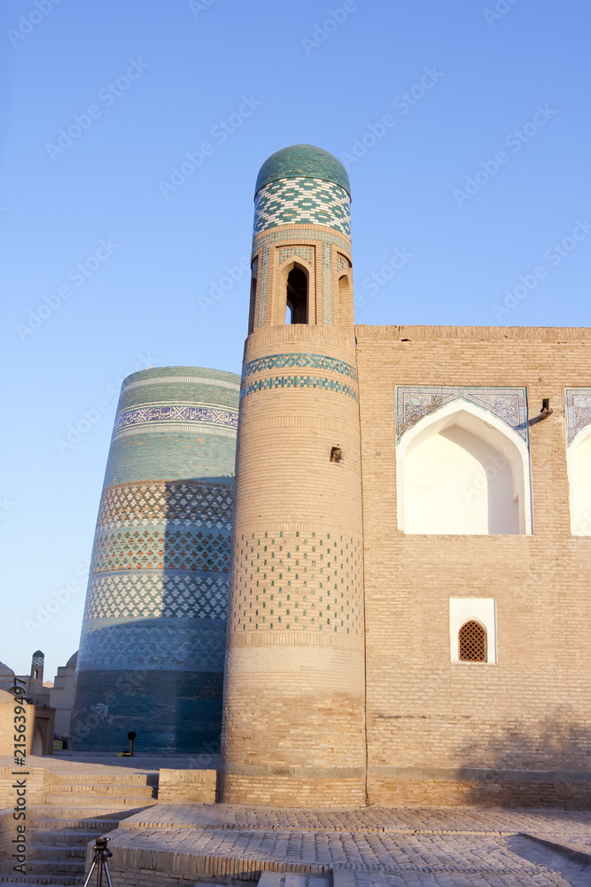 Medieval madrasah in the old city of Khiva. Uzbekistan..