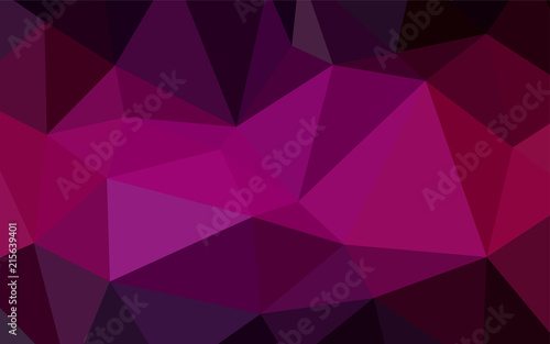 Dark Pink vector blurry triangle pattern.