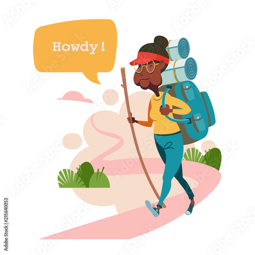 Older people leading an active lifestyle. Old people play sports. Vector illustration.