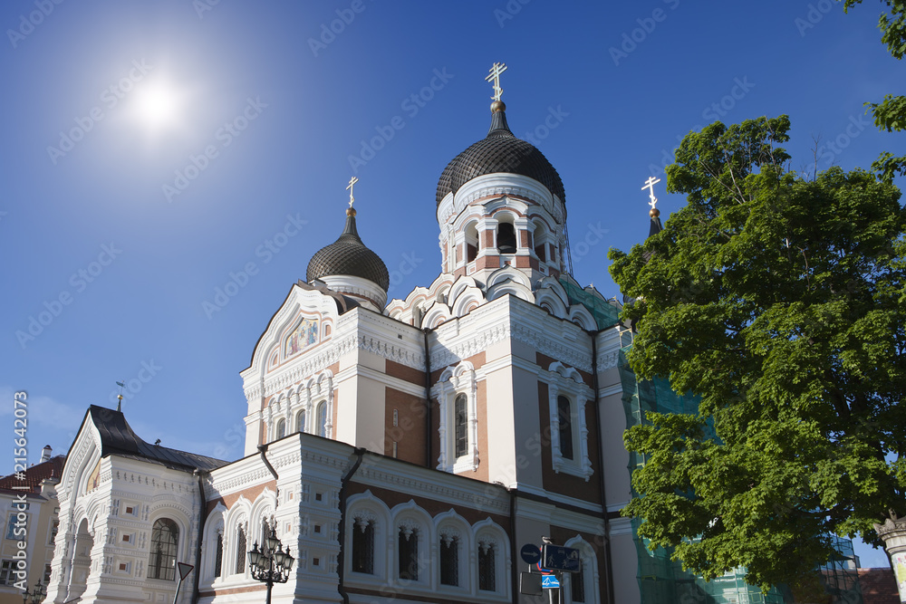 Alexander Nevsky Cathedral - Orthodox church in Tallinn, Estonia.