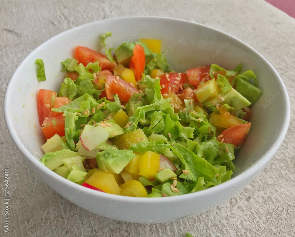 vegan salad with avocado vegan salad with avocado