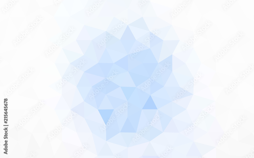 Obraz premium Light BLUE vector triangle mosaic template.