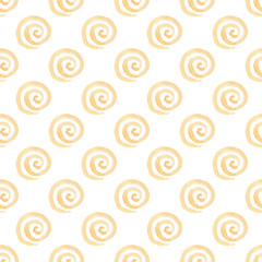 Ingelijste posters Oranje patronen Oranje spiralen naadloos retro patroon  © artspace