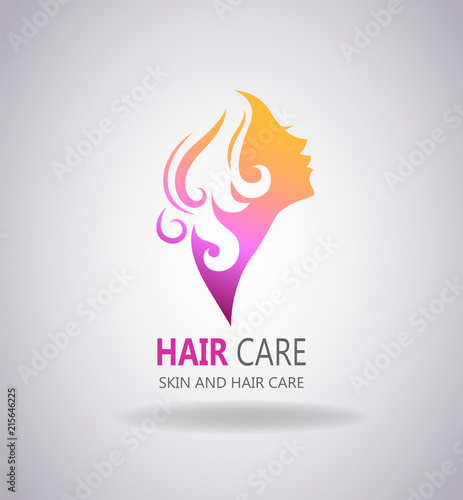 Girls portrait with long hair