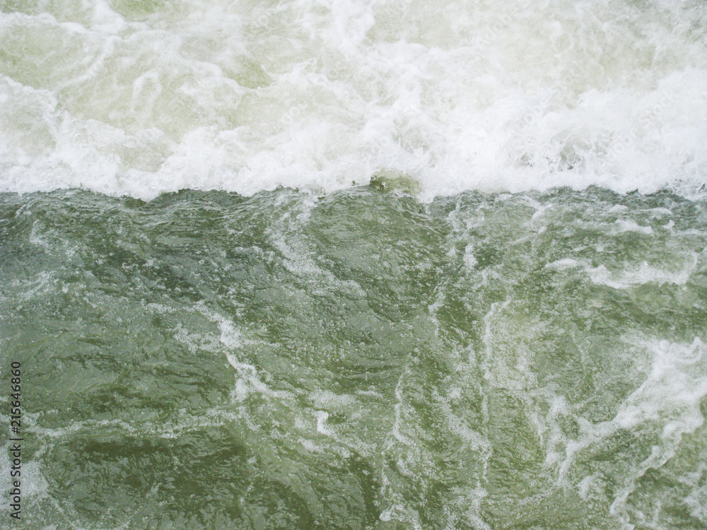 strong water current with wave. strong water current with wave.