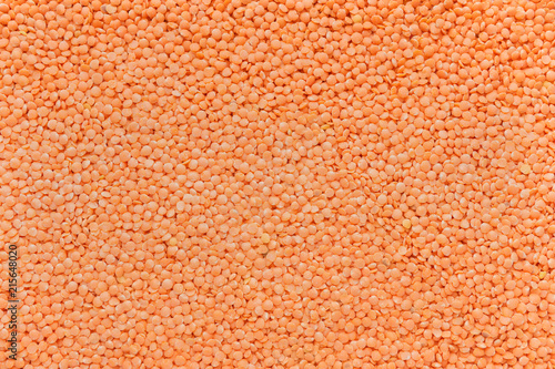 Raw red lentil texture