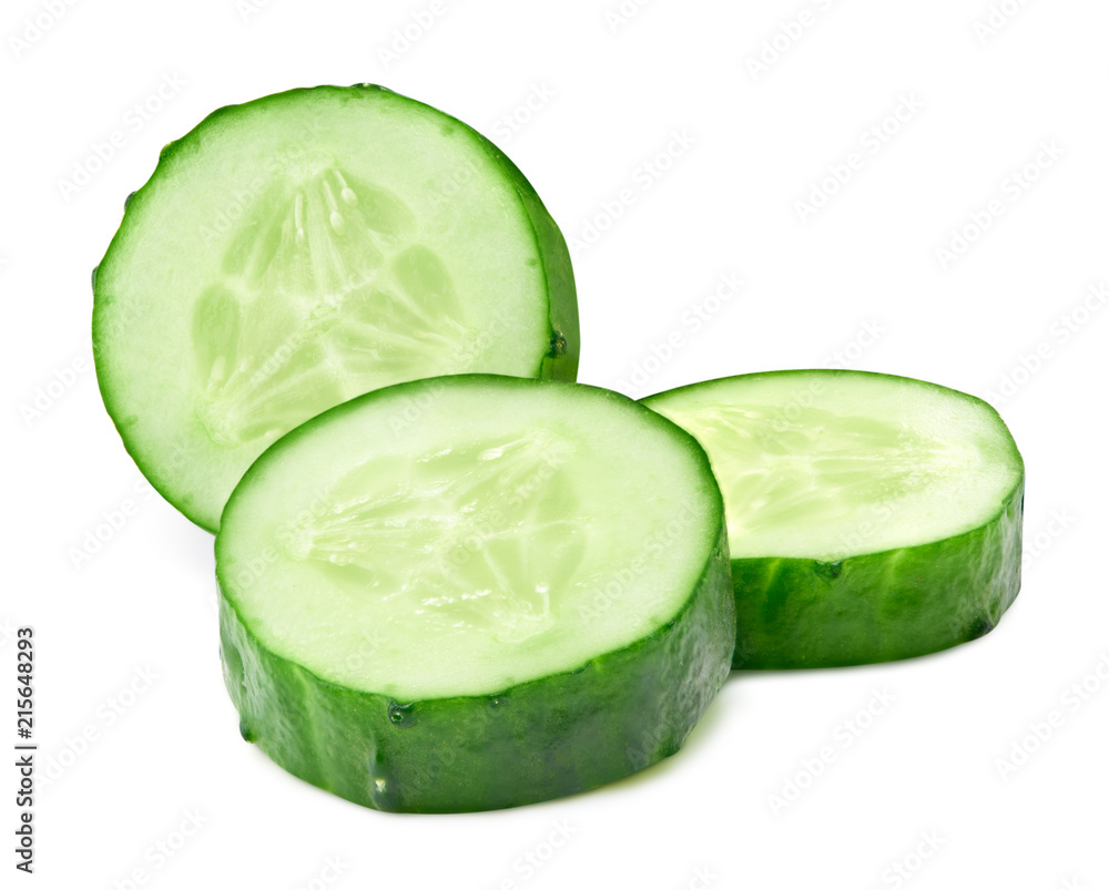 Cucumber isolated on a white Cucumber isolated on a white