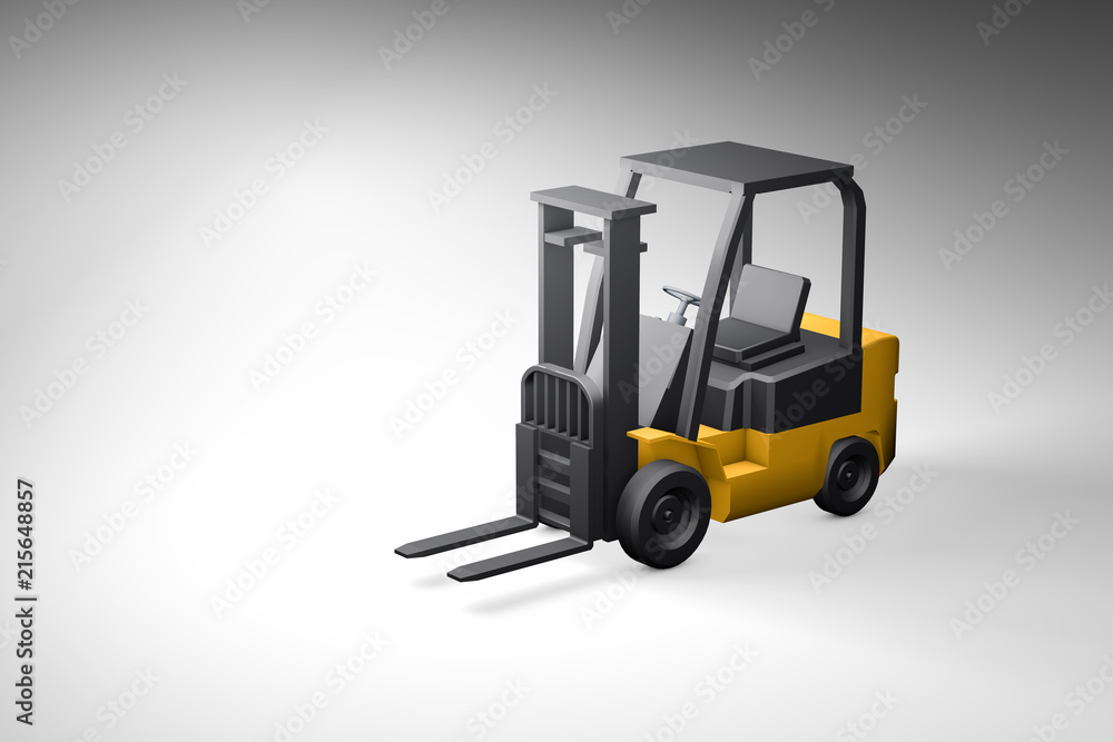 3d modeling, forklift 3d modeling, forklift