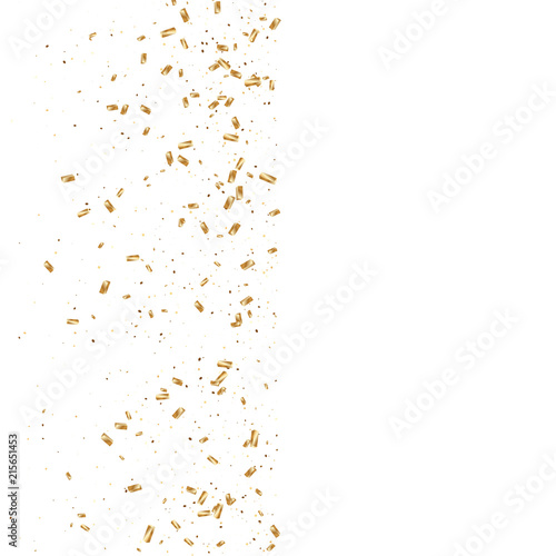 Gold Confetti Background.