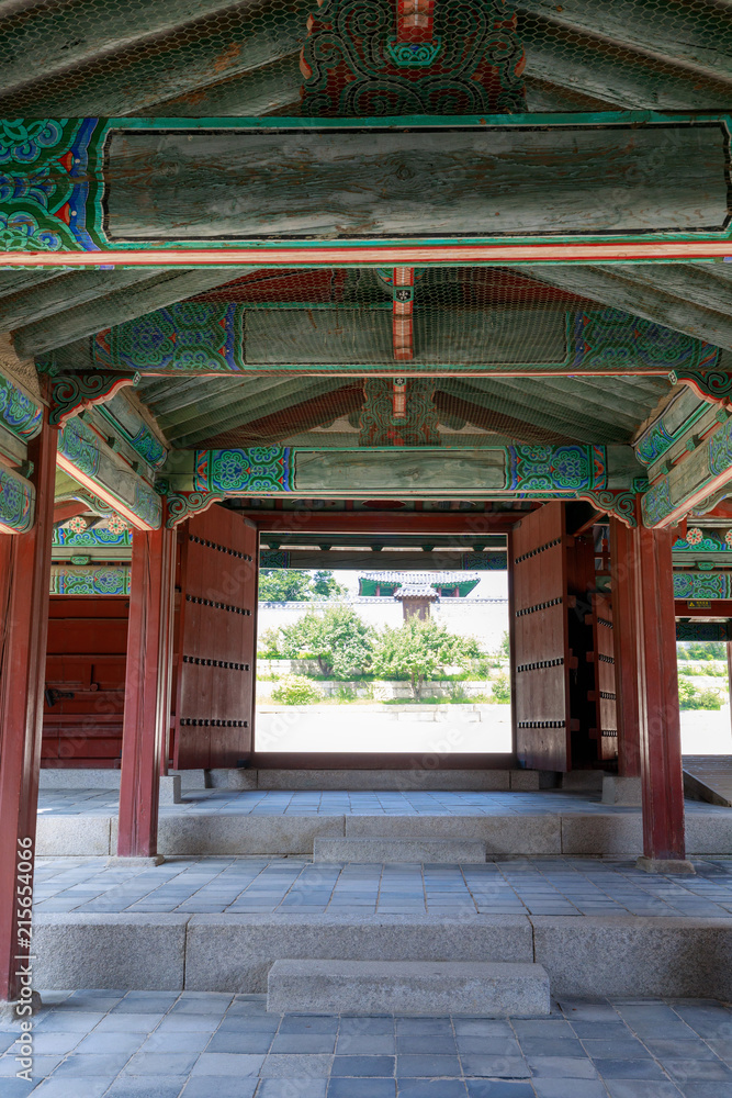 Changgyeonggung palace scene in Seoul