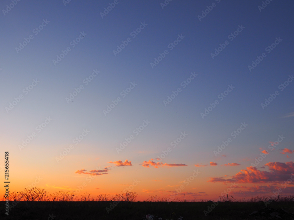 Fototapeta premium Beautiful sunset somewhere
