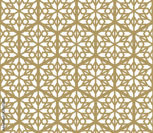 Seamless pattern based on Japanese ornament Kumiko