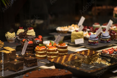 Selection of desserts
