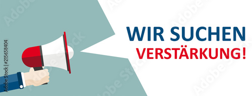 Wir suchen Verstärkung