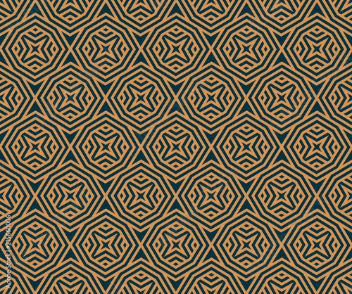 Vector seamless pattern. Modern stylish abstract texture. Repeating geometric tiles from striped elements