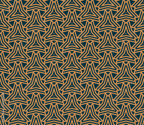 Vector seamless pattern. Modern stylish abstract texture. Repeating geometric tiles from striped elements