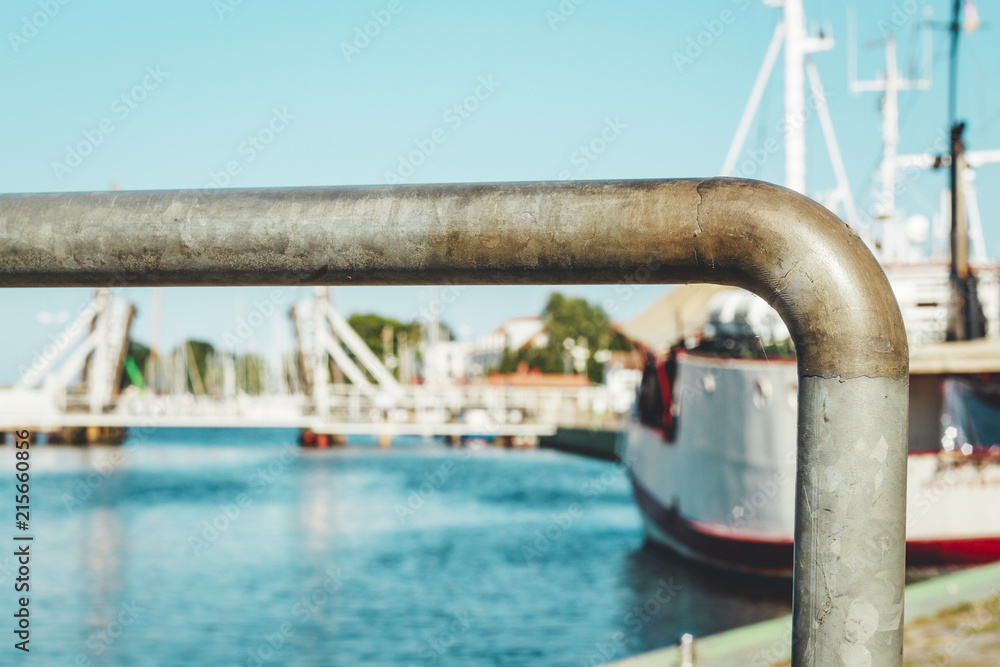 Naklejka premium Hafen Greifswald-Wiek