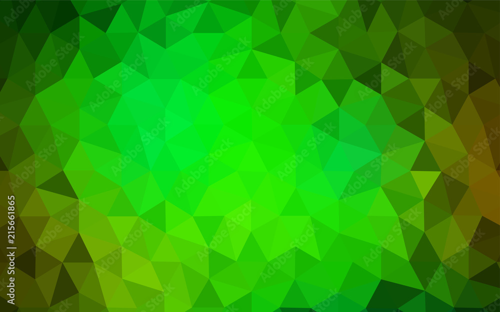 Light Green, Yellow vector abstract mosaic pattern.