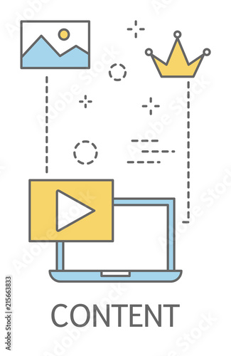 Content concept illustration