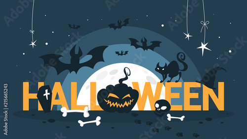 Happy Halloween concept