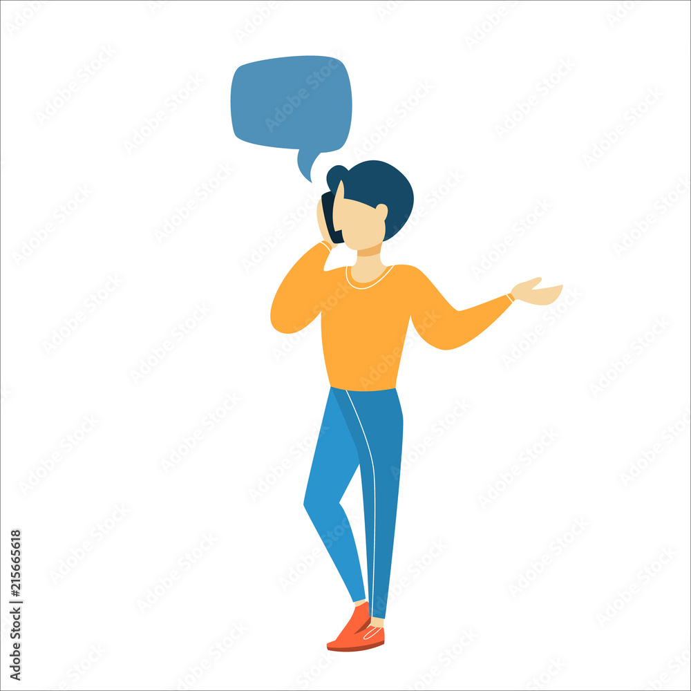 Man talking on the mobile phone