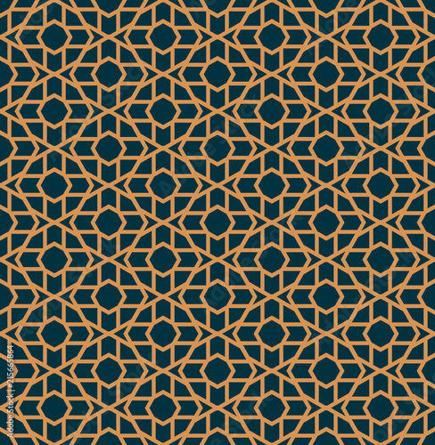 Vector seamless pattern. Modern stylish abstract texture. Repeating geometric tiles from striped elements