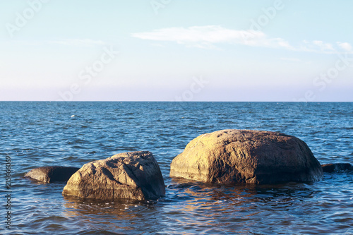 Sunset over the baltic sea