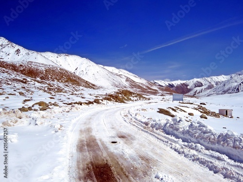 Karakoram Highway, highest international highway, Pakistan photo