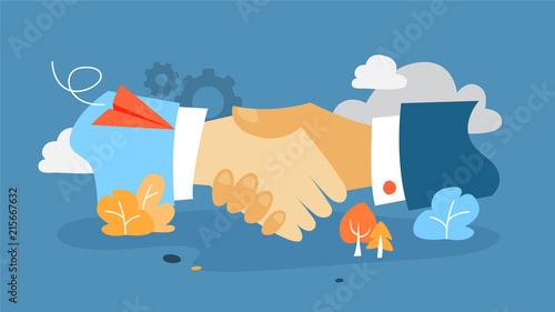 Teamwork concept illustration
