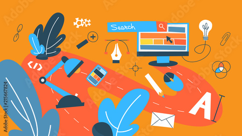 Web design concept