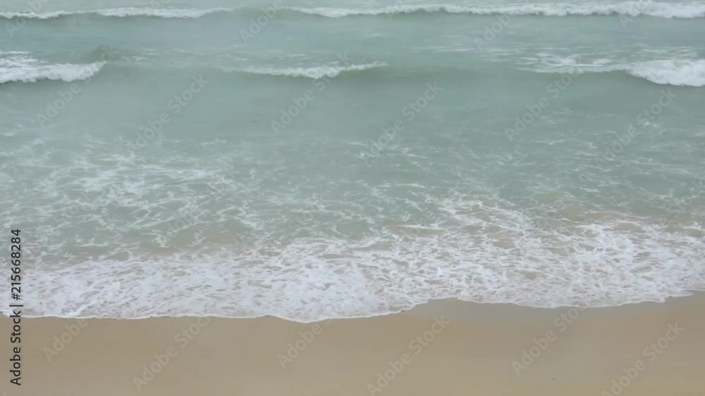 Wave on the beach,high angle view. Strong wave in rainy season at patong beach Phuket,HD video slow motion. Wave on the beach,high angle view. Strong wave in rainy season at patong beach Phuket,HD video slow motion.