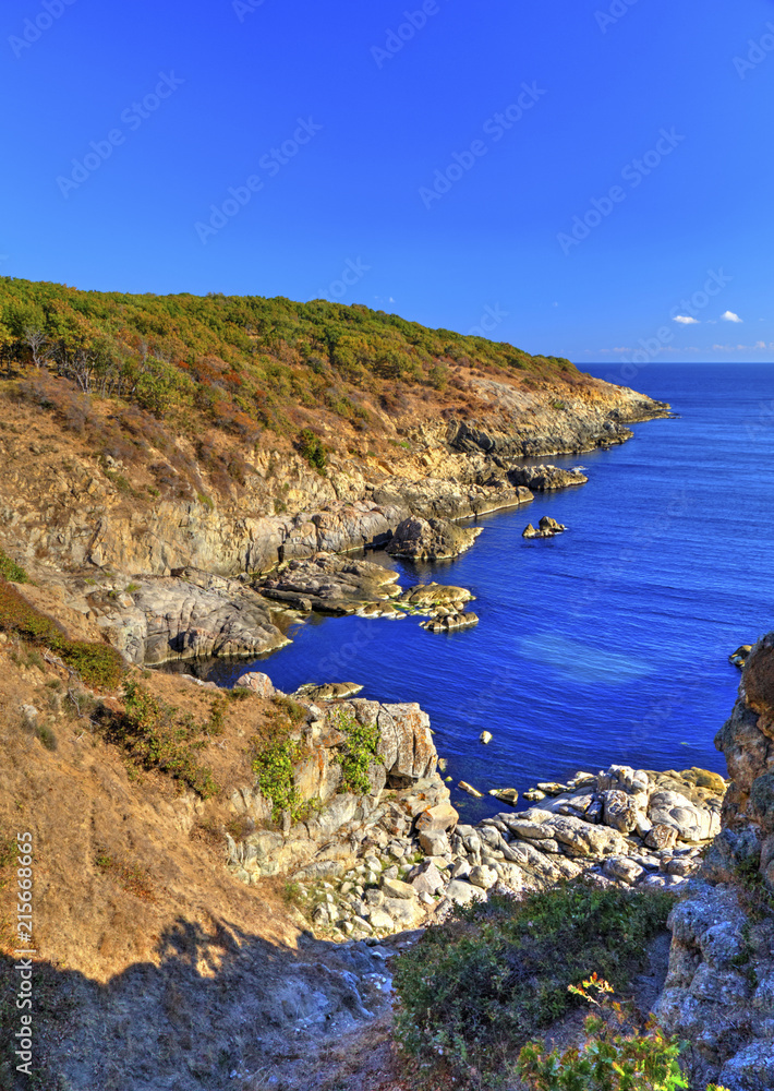 Beautiful landscape on rocky shore