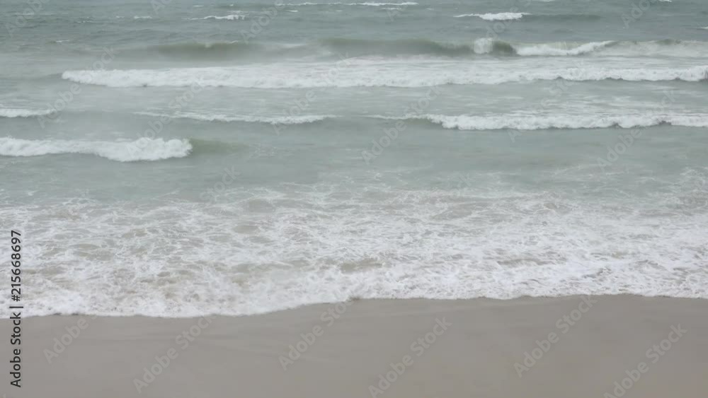 Wave on the beach,high angle view. Strong wave in rainy season at patong beach Phuket,4K video slow motion. Wave on the beach,high angle view. Strong wave in rainy season at patong beach Phuket,4K video slow motion.