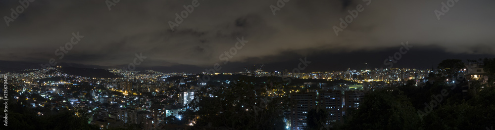 Obraz premium western panorama of caracas at night