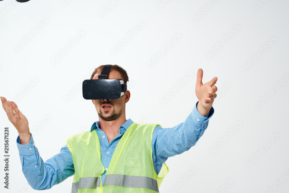 man in 3d glasses man in 3d glasses