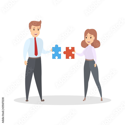 Teamwork concept illustration