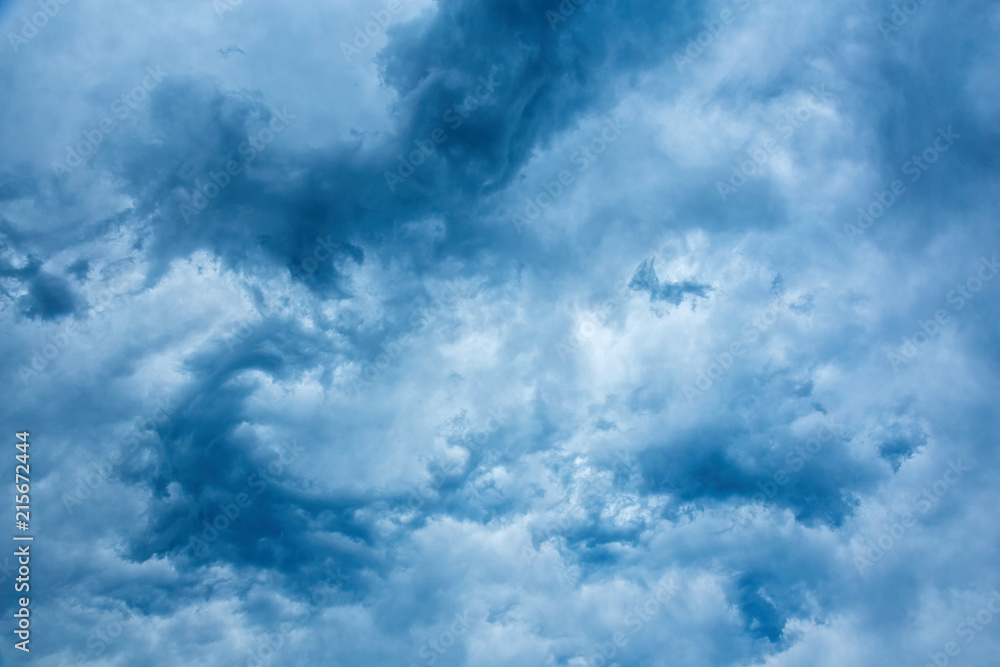 Nice blue stormy clouds