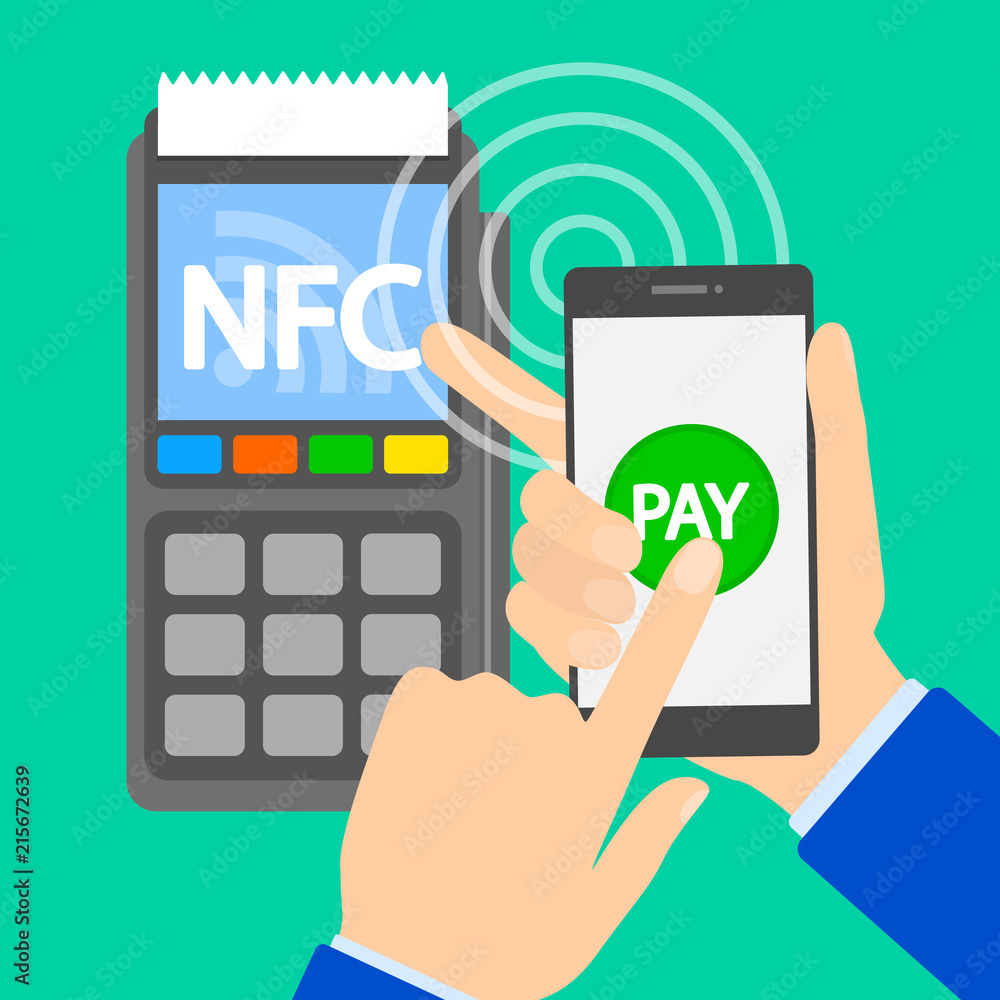 NFC concept illustration NFC concept illustration