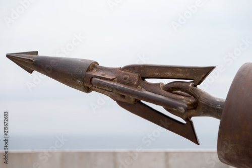 Tableau sur toile Old ship harpoon