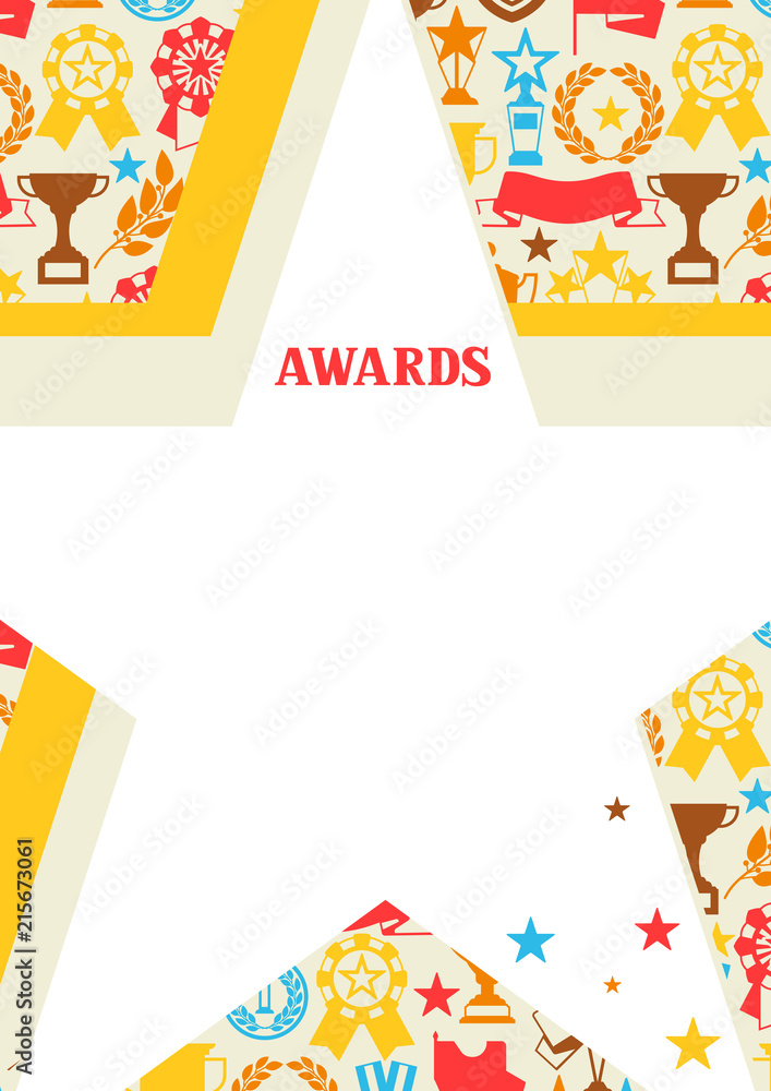 Awards and trophy background. Awards and trophy background.