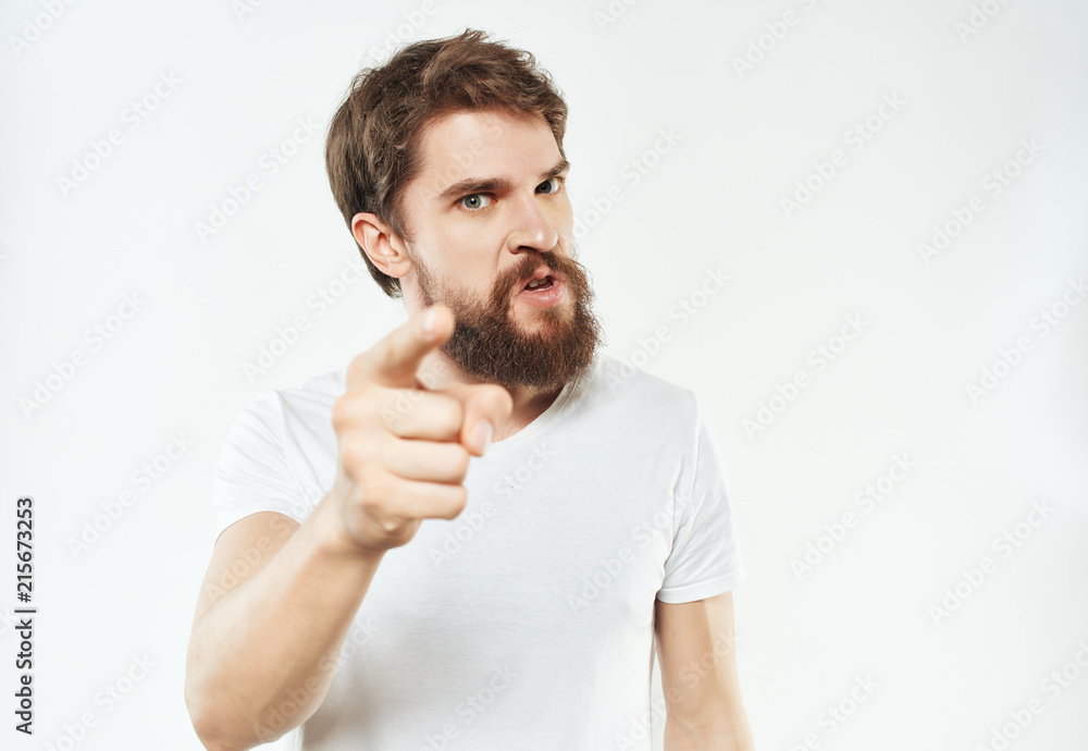 angry man with a beard angry man with a beard