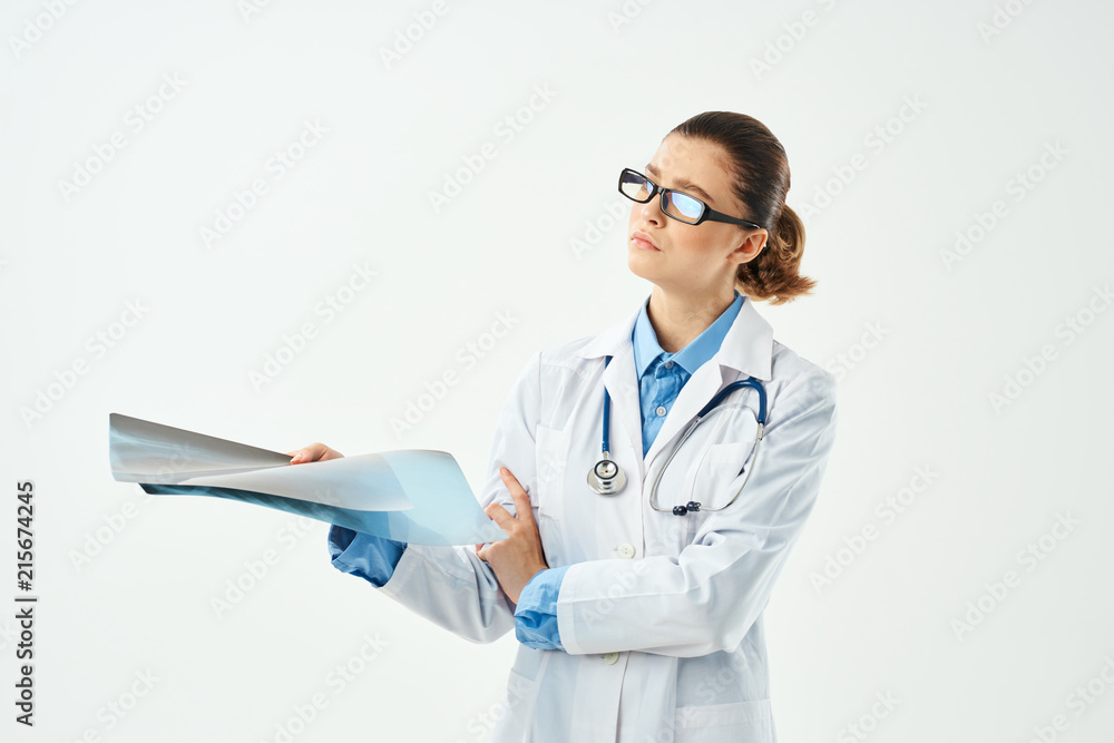 doctor in glasses on an isolated background doctor in glasses on an isolated background