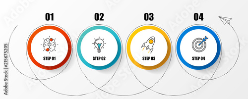 Infographic design template. Creative concept with 4 steps