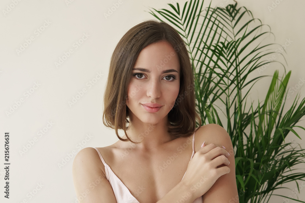 skin care concept. close up portrait of beautiful woman skin care concept. close up portrait of beautiful woman