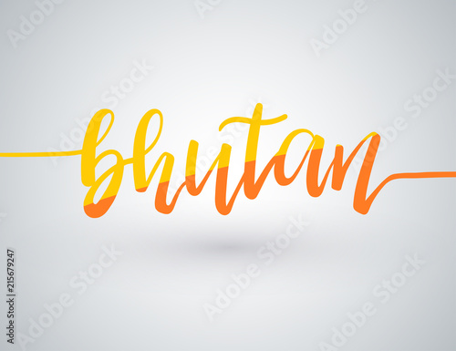 Country Name Written on White Background : Vector Illustration