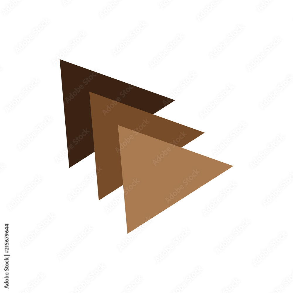 Up arrow logo, triple triangle logo Up arrow logo, triple triangle logo